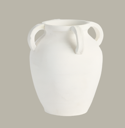 White Multi handle Urn